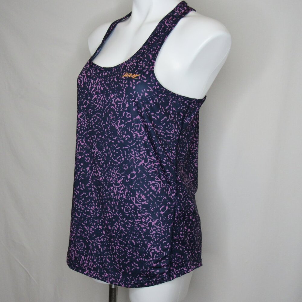 Zoot Purple Abstract Print Racer Back Sport Tank Top Women's L Large - Picture 2 of 8